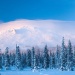 Малый Ямантау (Куянтау) в снежно-ветровой шапке на закате