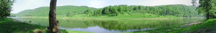 Инзер. Панорама французской поляны.