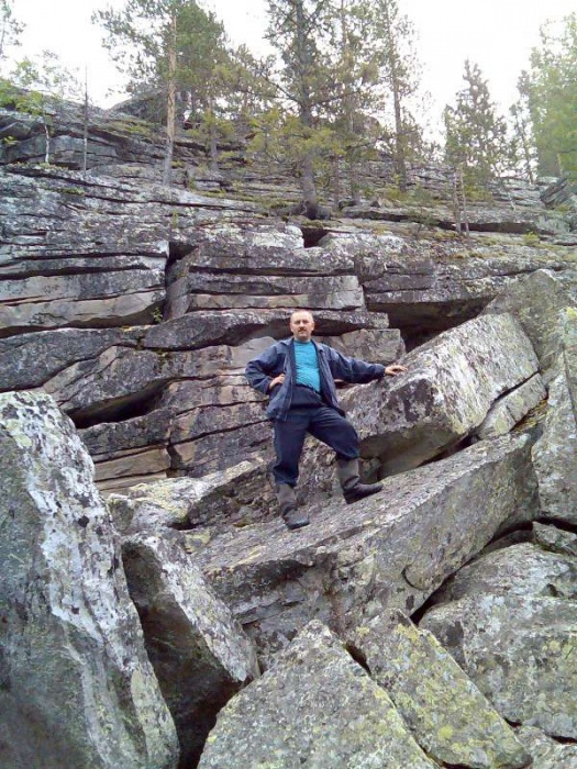 В районе скалы Стожок.