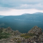 Вид на Машак (курумники у подножия).